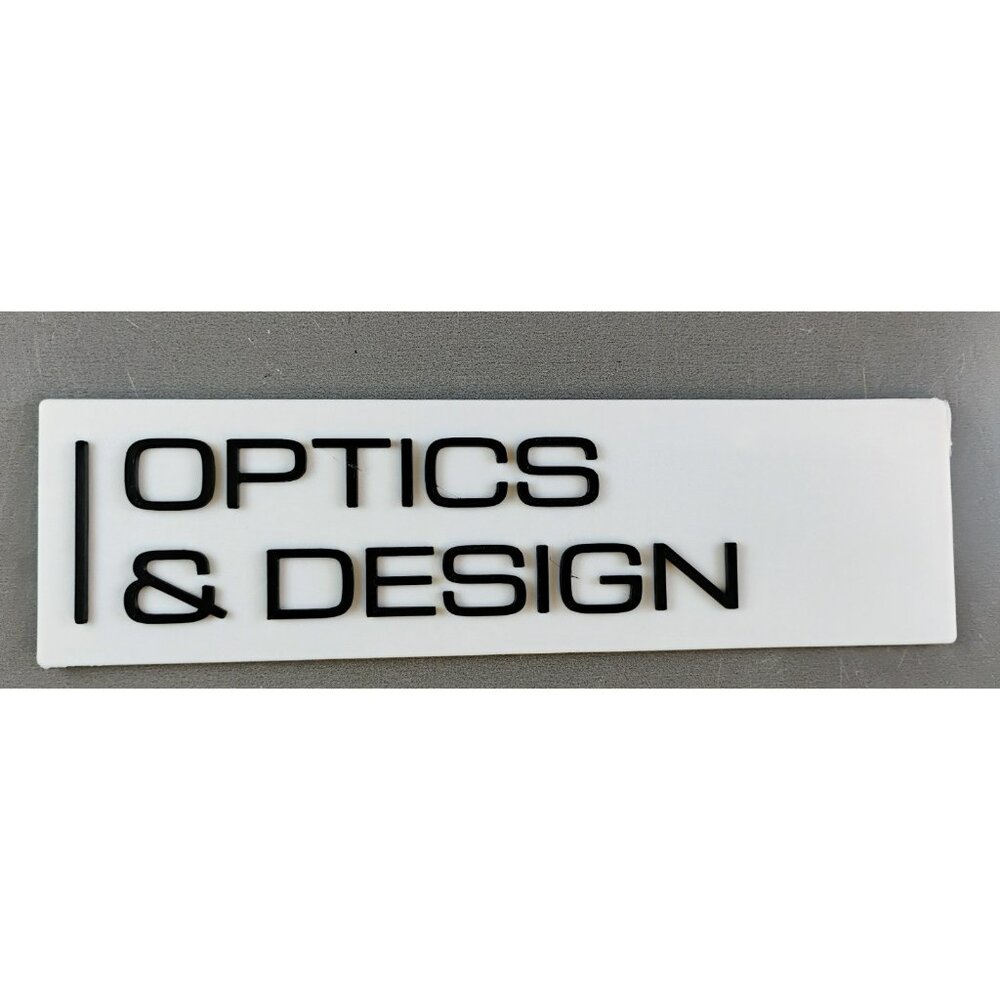Optics & Design Door Sign Inspired by Severance and Lumon 3D printed
